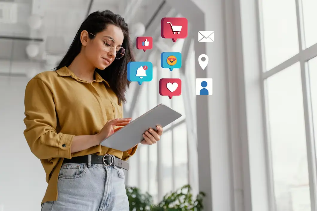 Saiba usar as redes sociais para atrair mais alunos com marketing educacional. | Foto: Freepik.